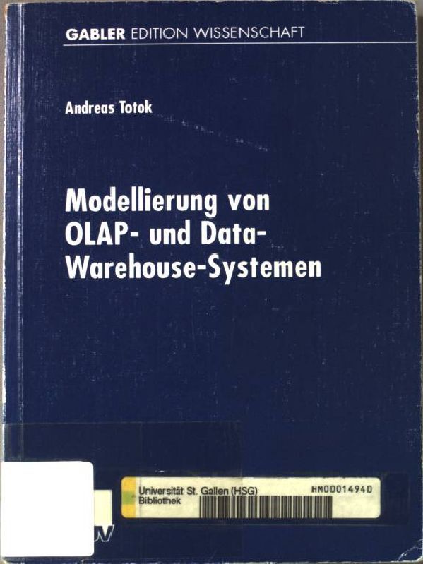 Modellierung von OLAP- und Data-warehouse-Systemen