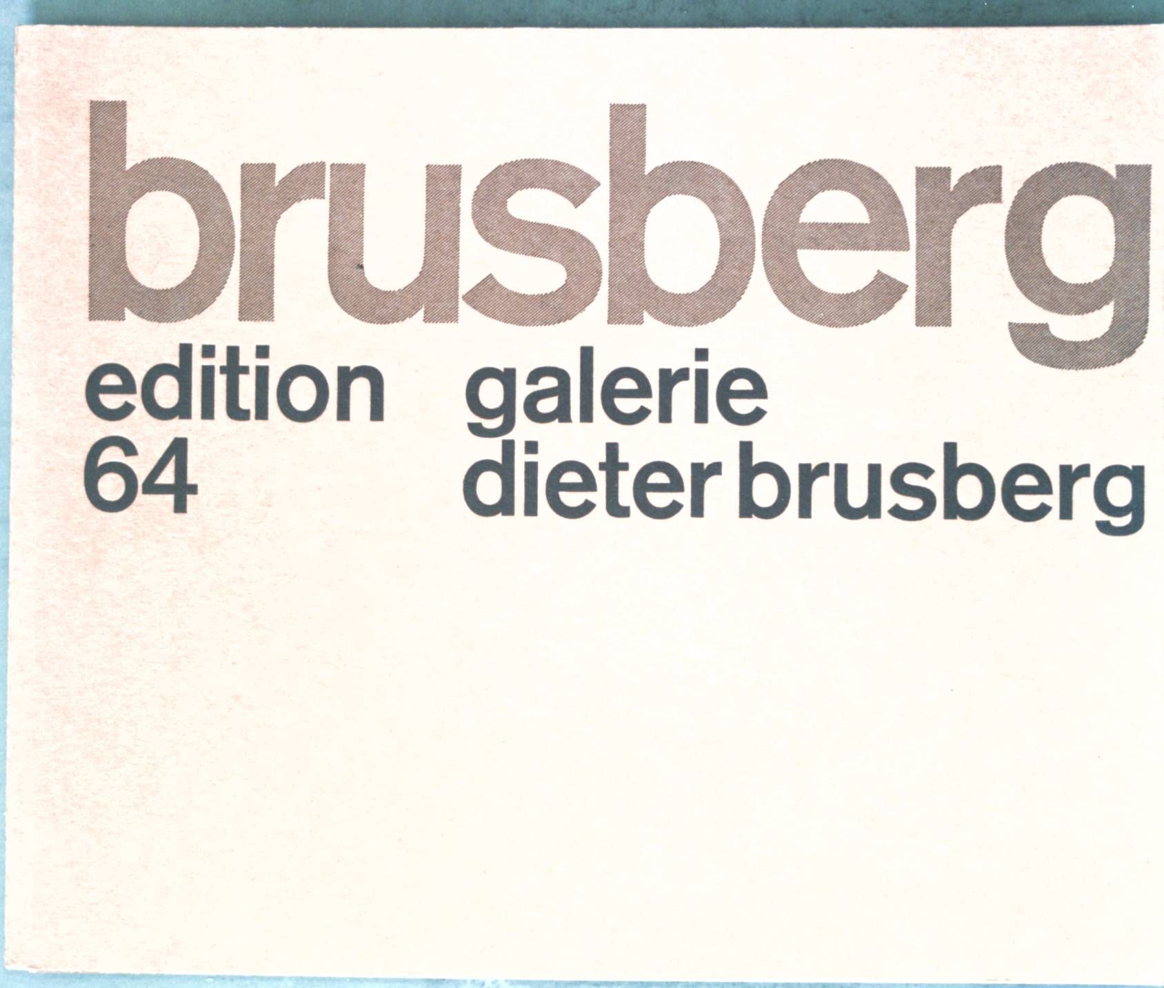 Edition 64: Original-Grafik im Verlag der Galerie von Bayrle & Jäger, Martin Engelmann, Horst Egon Kalinowski, Bernard Schultze, Kumi Sugai, Gerhard Wendland und Rolf Szymanski