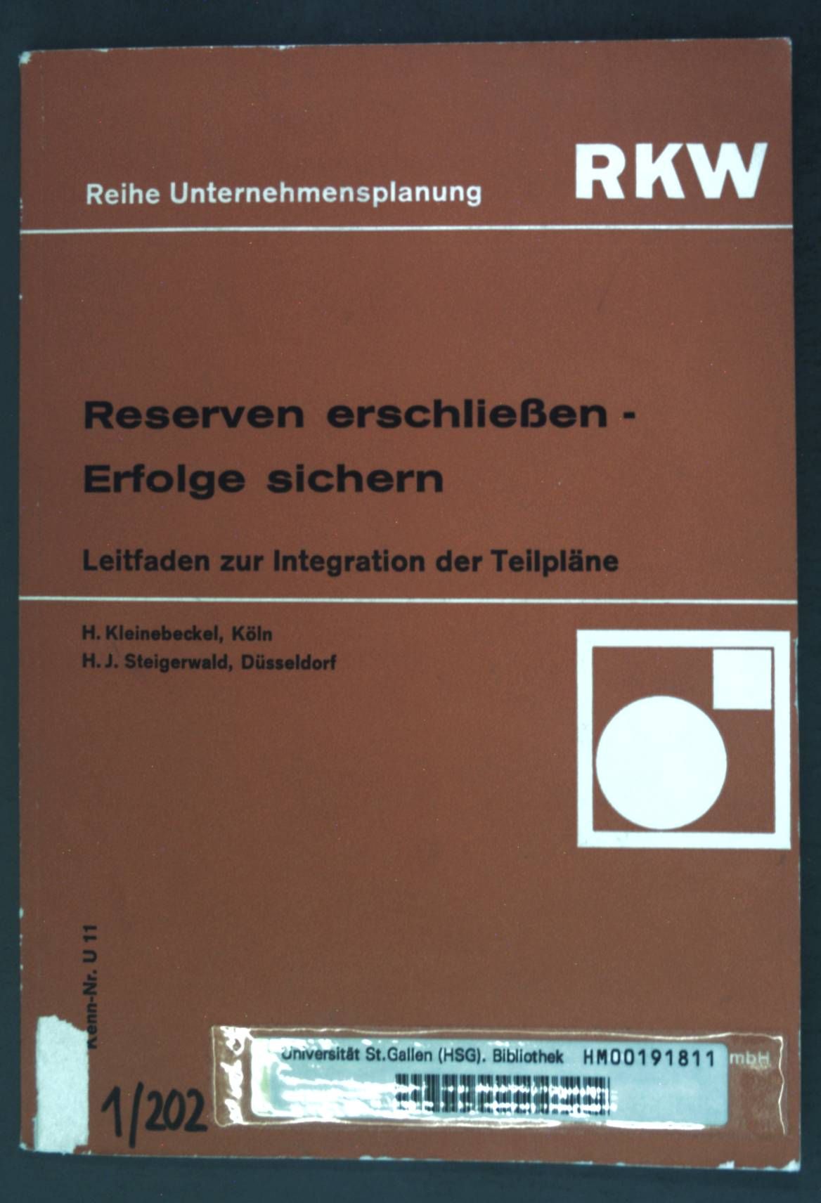 Reserven erschließen - Erfolge sichern: Leitfaden zur Integration der Teilpläne