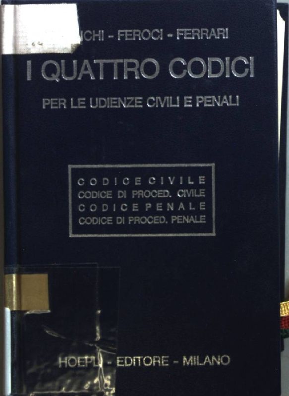 I quattro codici per le udienze civili e penali