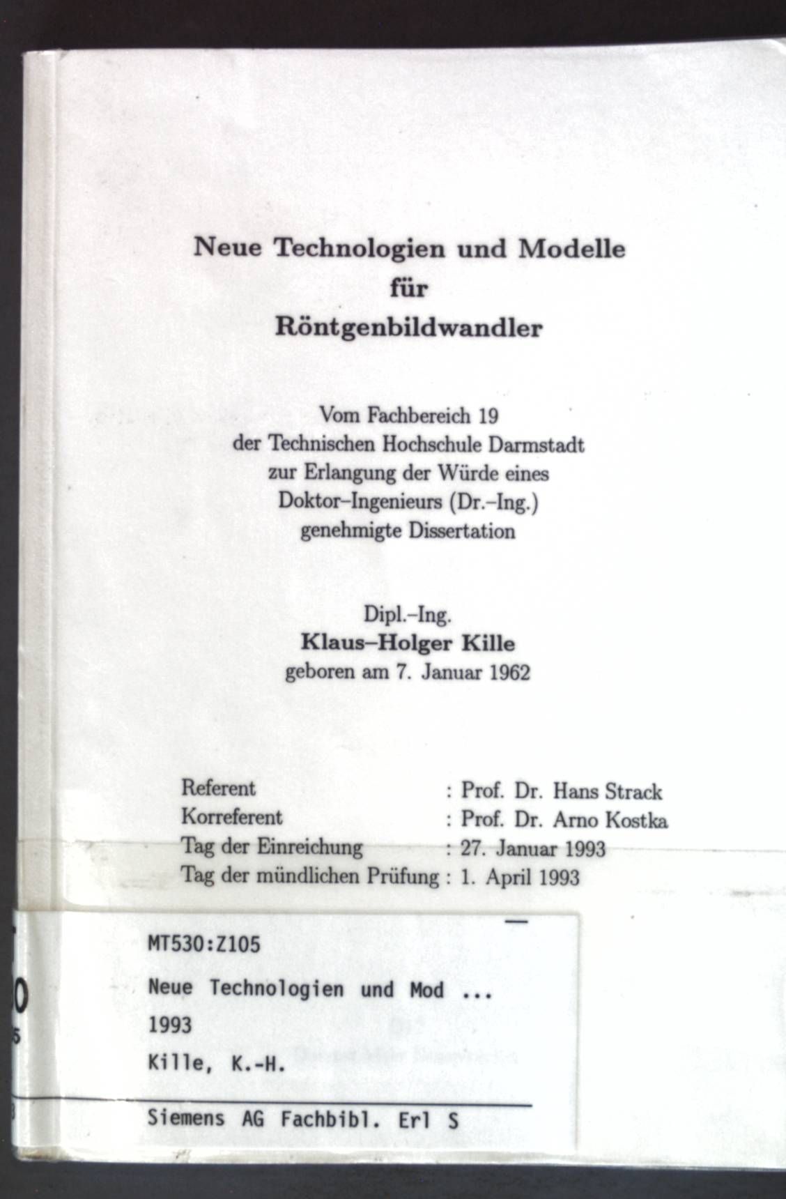 Neue Technologien und Modelle für Rötngenbildwandler