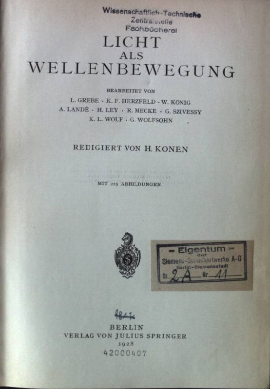 Licht als Wellenbewegung