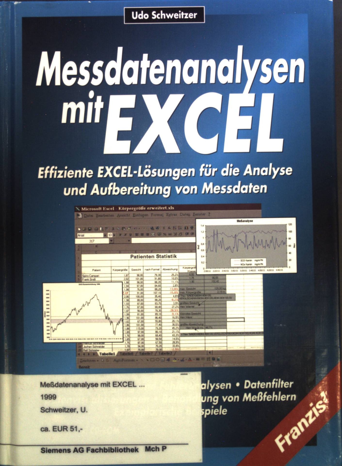 Messdatenanalysen mit EXCEL. Effiziente EXCEL-Lösungen für die Analyse und Aufbereitung von Meßdaten - Datenbereinigung und Fehleranalysen - Datenfilter - Datenvisualisierungen - Behandlung von Meßfehlern - exemplarische Beispiele