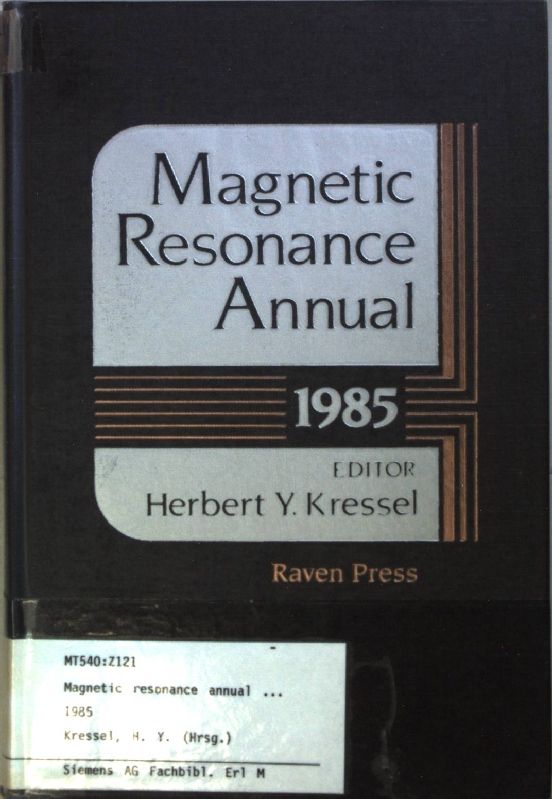 Magnetic Resonance Annual - 1985