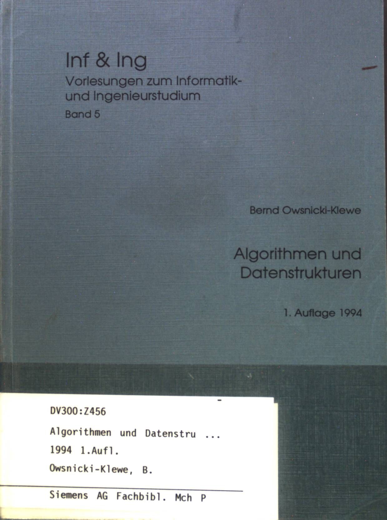 Algorithmen und Datenstrukturen