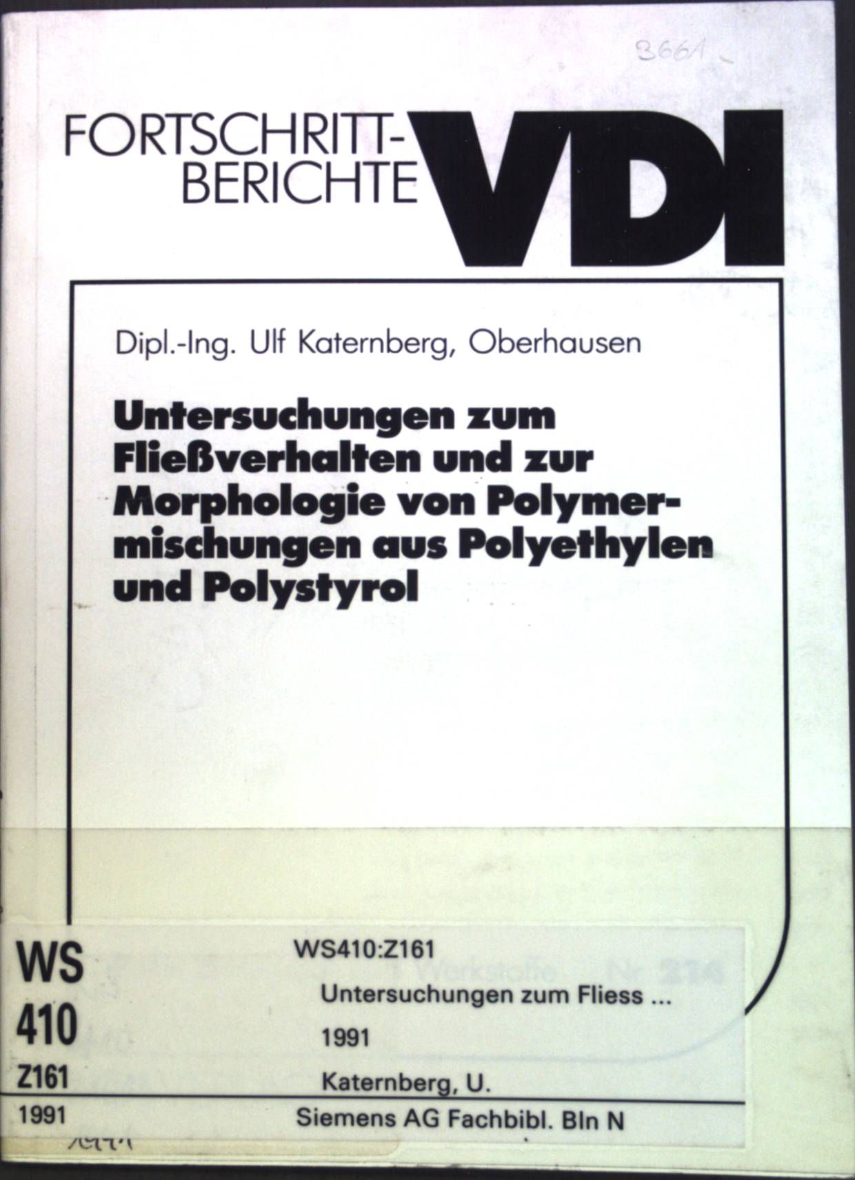 Untersuchungen zum Fließverhalten und zur Morphologie von Polymermischungen aus Polyethylen und Polystyrol