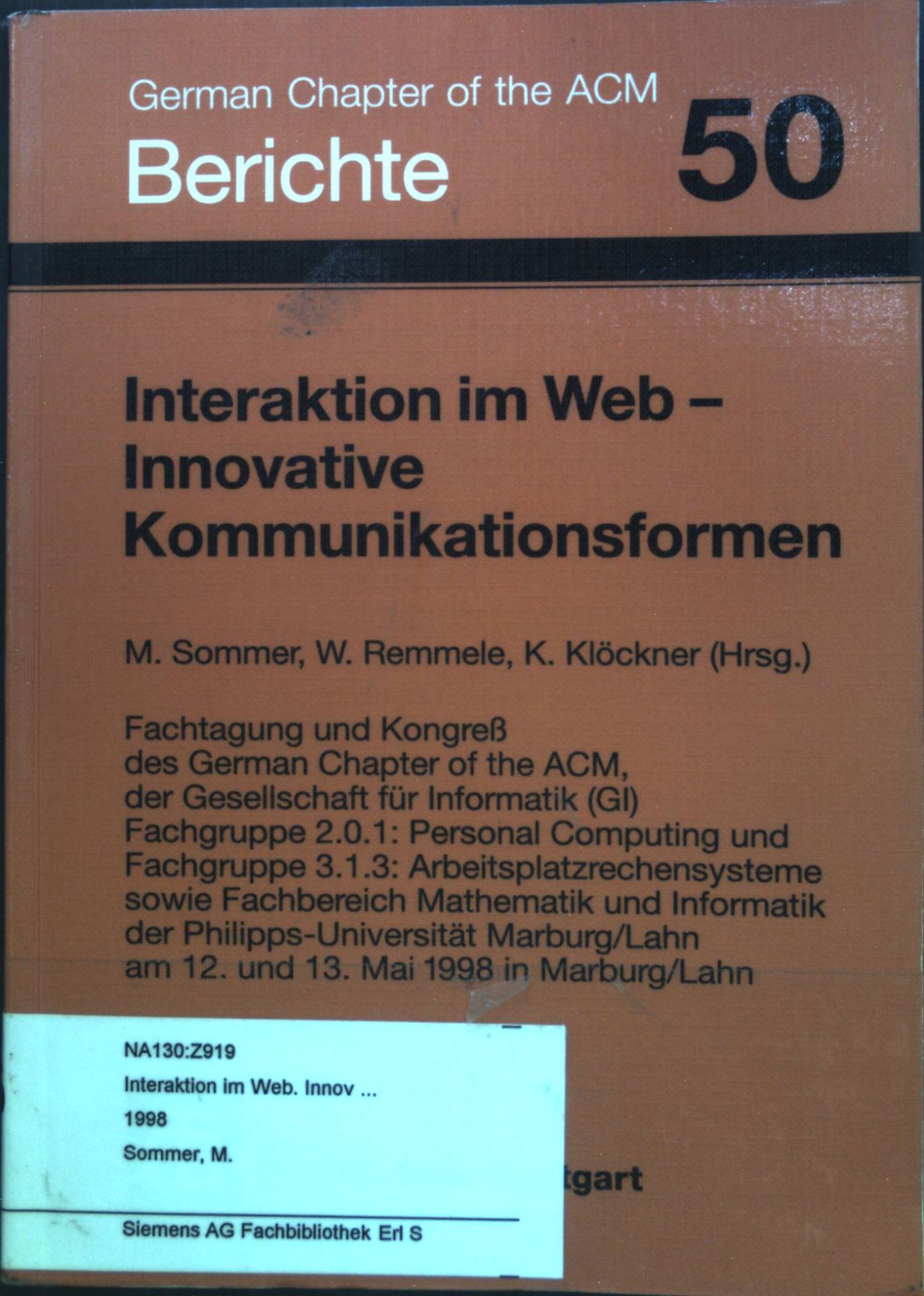 Interaktion im Web - Innovative Kommunikationsformen