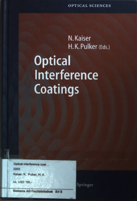 Optical Interference Coatings