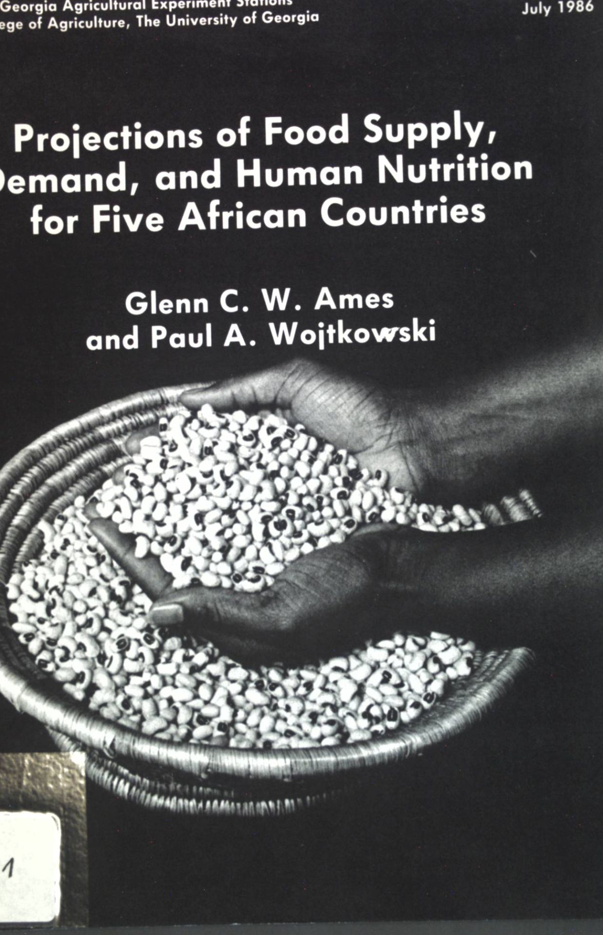 Projections of Food Supply, Demand, and Human Nutrition for Five African Countries