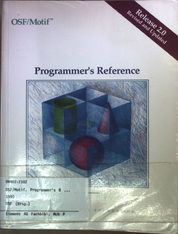 OSF/Motif Programmer's Reference Release 2.0