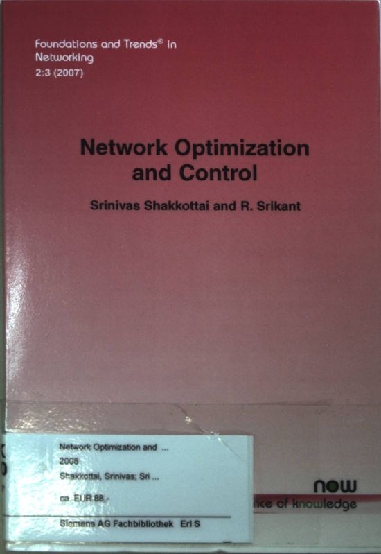 Network Optimization and Control