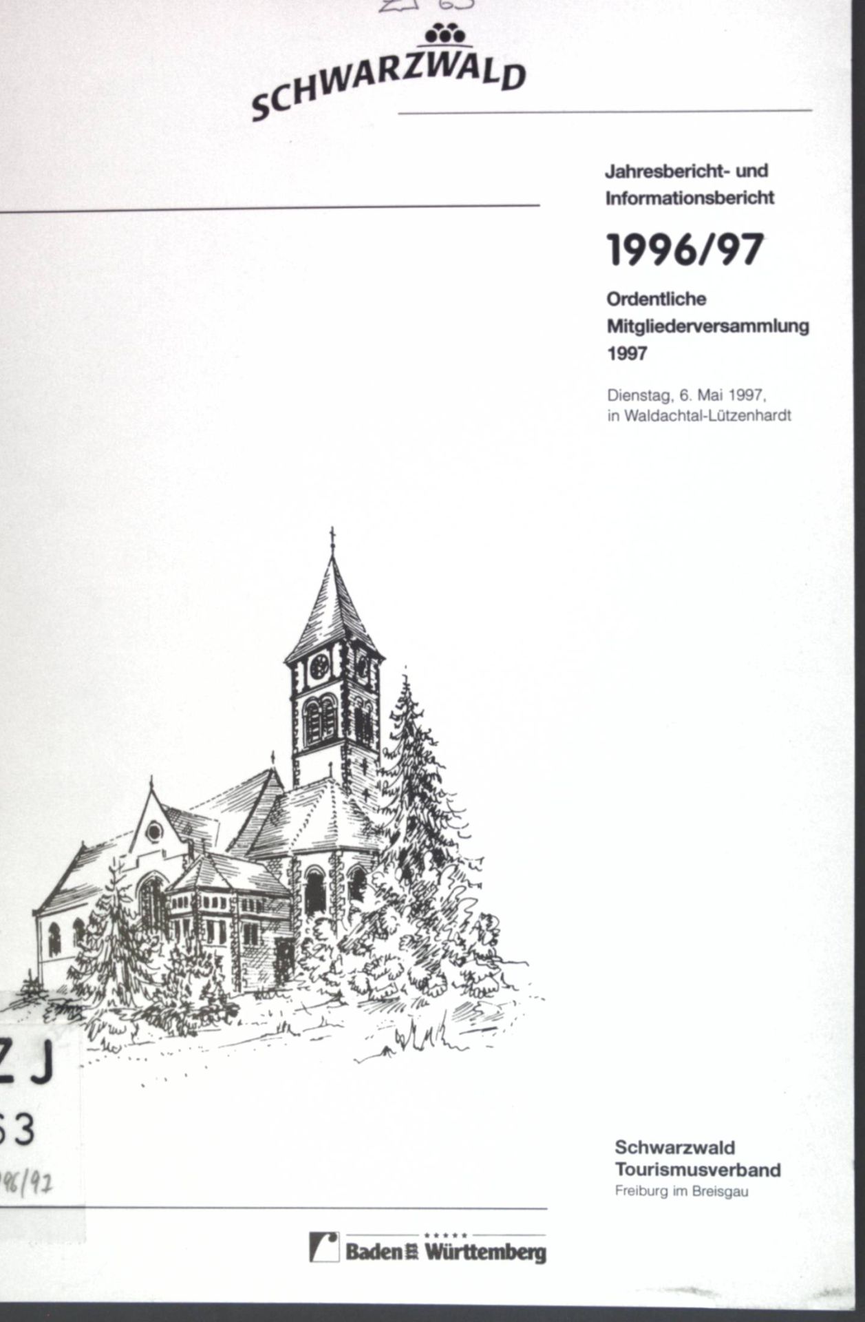 Jahres- und Informationsbericht 1996/97 Schwarzwald Tourismusverband