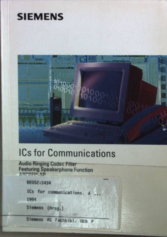 ICs for Communications: Audio Ringing Codec Filter Featuring Speakerphone Function ARCOFI-SP - PSB 2165: User's manual 1.95