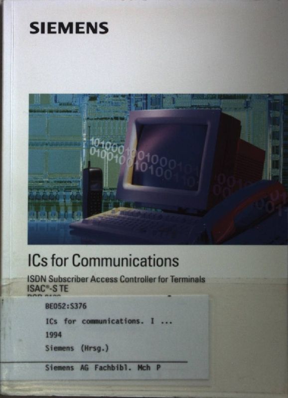 ICs for Communications: ISDN Subscriber Access Controller for Terminals - ISAC-S TE - PSB 2186: User's manual 10.94
