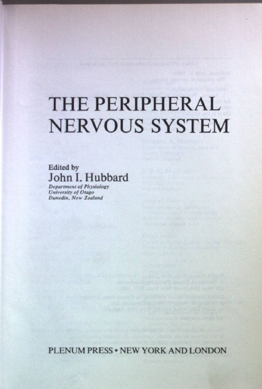 The Peripheral Nervous System