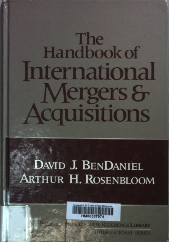 The Handbook of International Mergers and Acquisitions