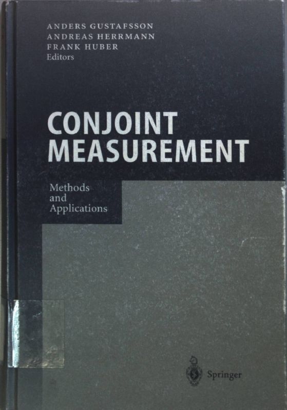 Conjoint Measurement. Methods and Applications