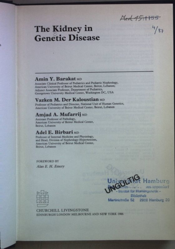 The Kidney in Genetic Disease
