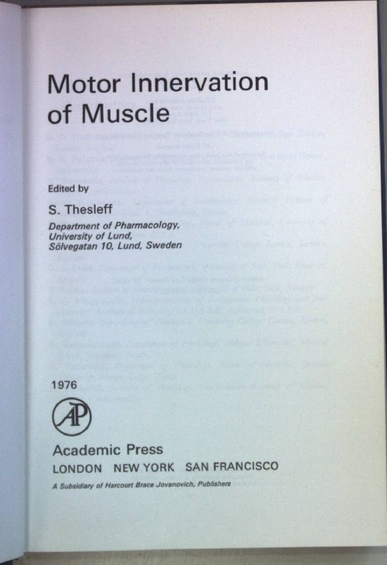 Motor Innervation of Muscle