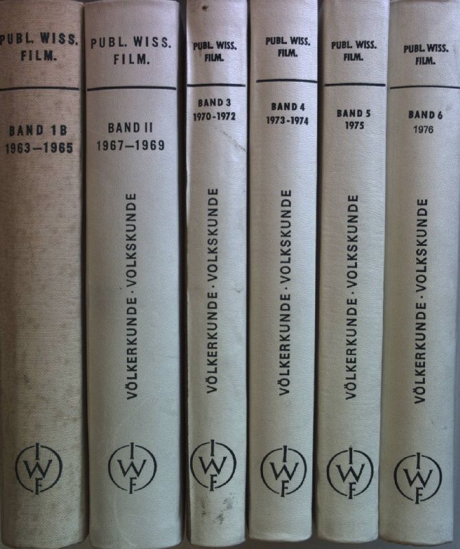 Publikationen zu wissenschaftlichen Filmen: Sektion Völkerkunde - Volkskunde (6 Bände) - 1963-1965 - 1967-1976