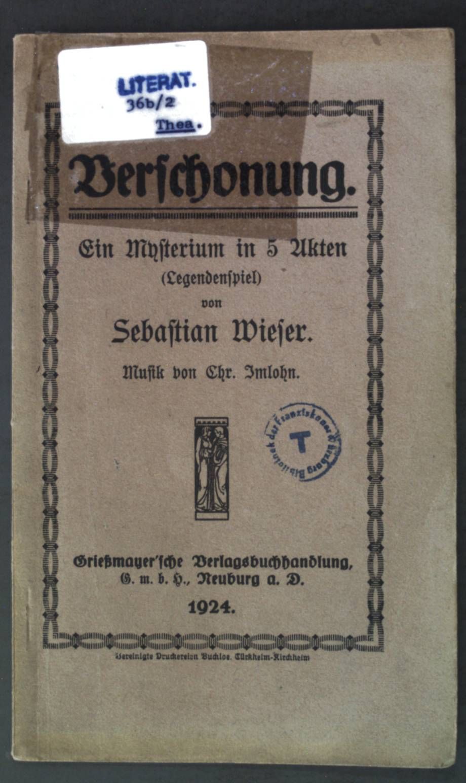 Verschonung: Ein Mysterium in 5 Akten