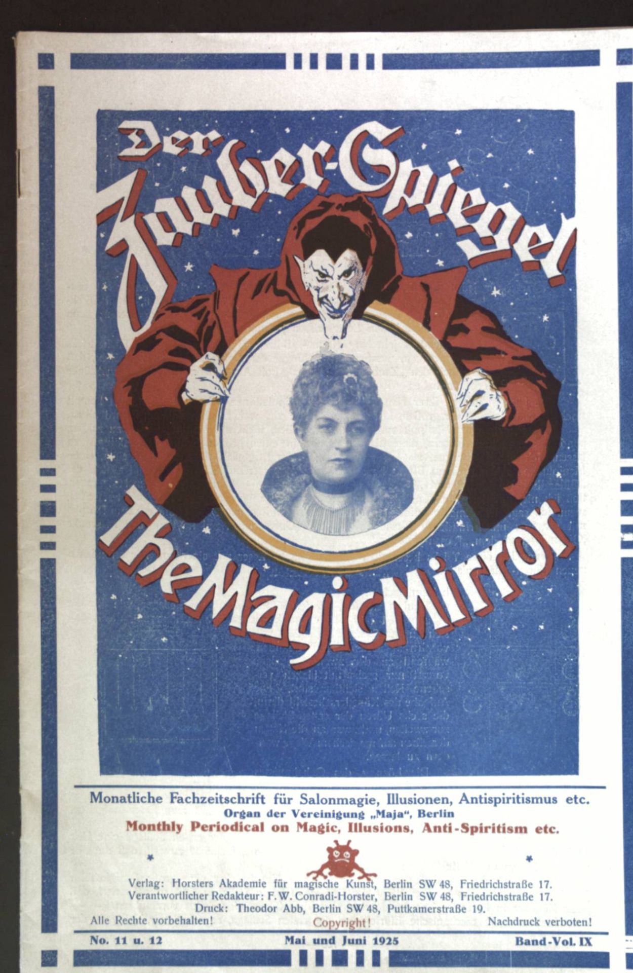Der grosse Promietheus-Fesselakt - in: Band IX No. 11 u. 12 Der Zauber-Spiegel / The Magic Mirror