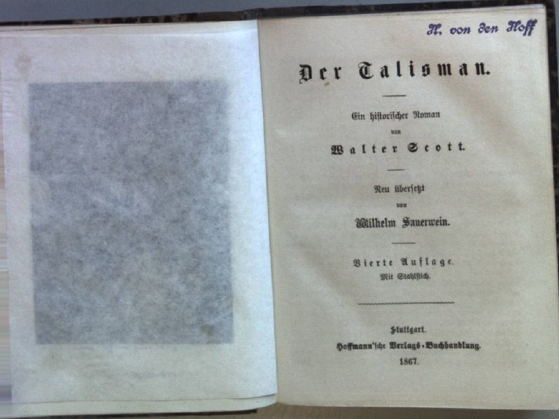Der Talisman: ein historischer Roman