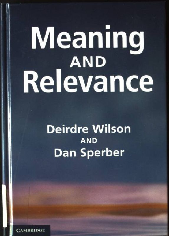 Meaning and Relevance