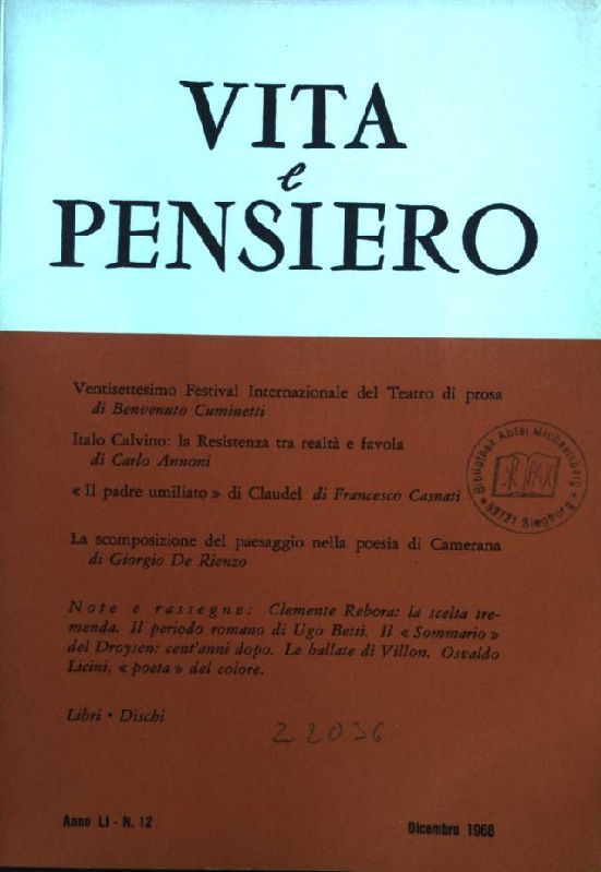 Ventisettesimo Festival Internationale del Teatro di prosa