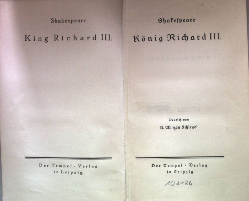 König Richard III/ King Richard III
