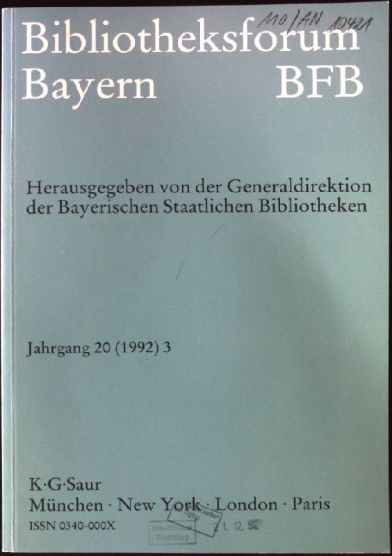 Management und Automatisierung in englischen Bibliotheken. Eindrücke und Erfahrungen von einem Travelling Seminar 1992