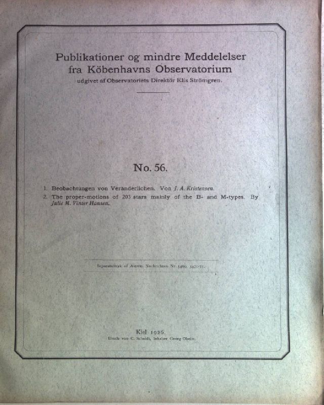 Beobachtungen von Veränderlichen