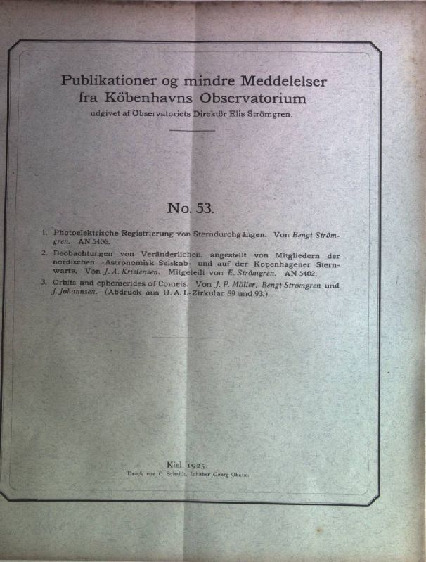 Photoelektrische Registrierung von Sterndurchgängen