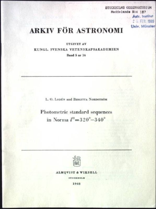 Photometric standard sequences in Norma l = 320° -340°