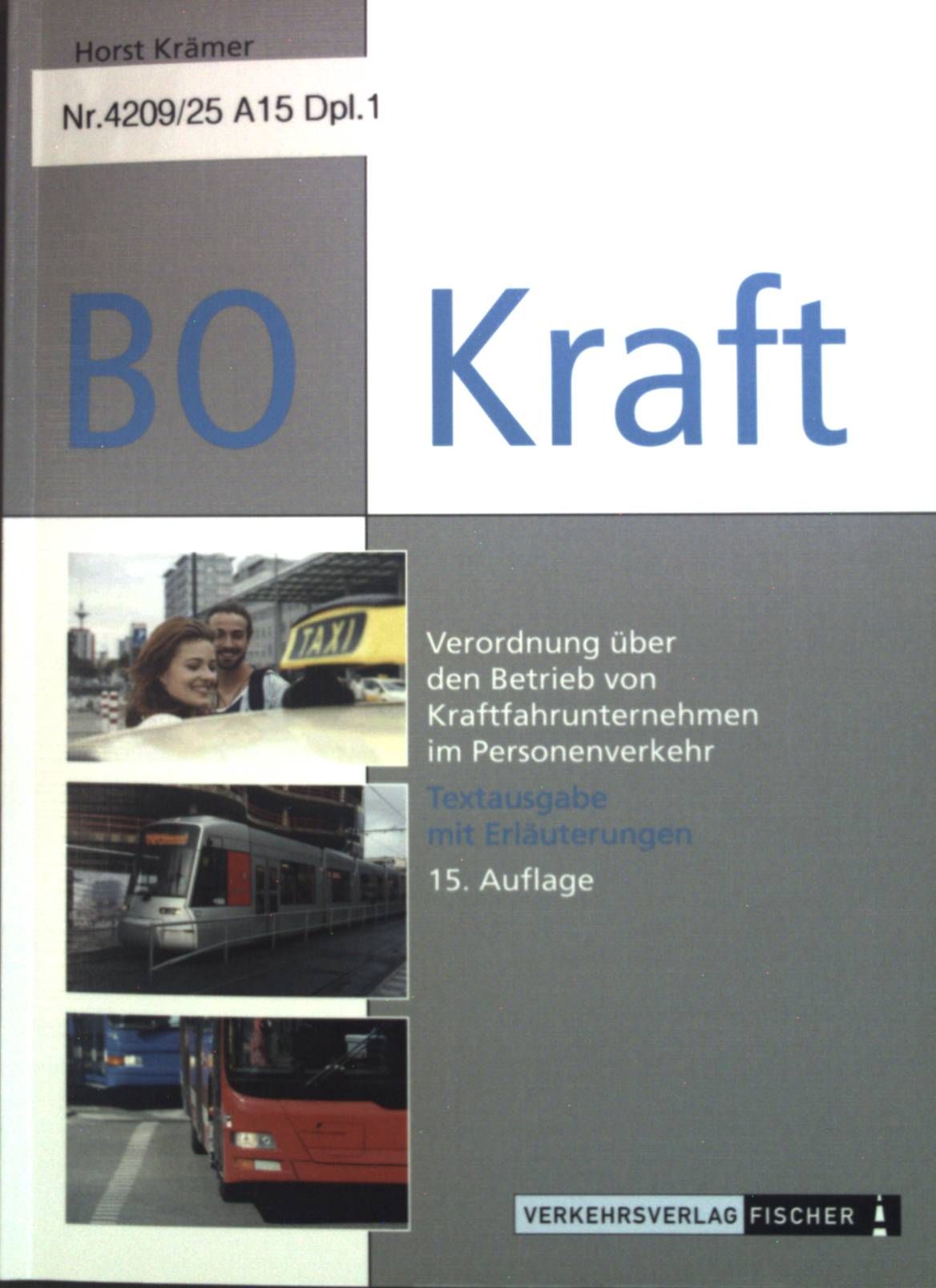 BOKraft: Verodnung über den Betrieb von Kraftfahrunternehmen im Personenverkehr