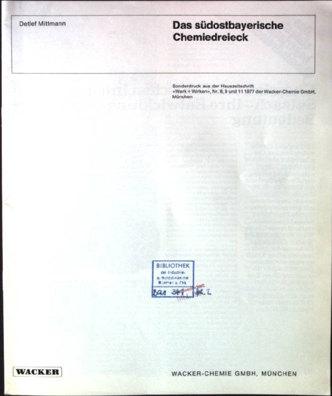 Das südostbayerische Chemiedreieck