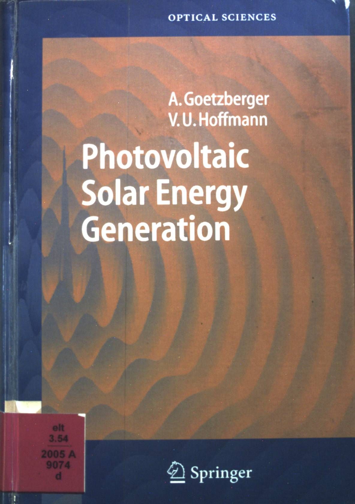 Photovoltaic solar energy generation
