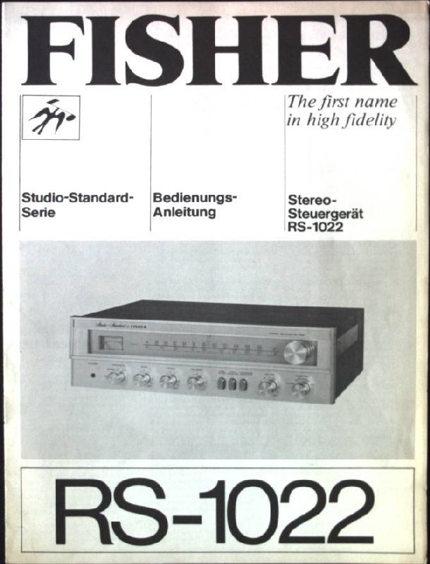 RS-1022, Bedienungsanleitung. Studio-Standard-Serie, Stereo-Steuergerät