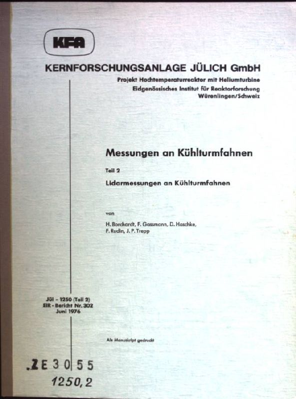 Messungen an Kühlturmfahnen, Teil 2: Lidarmessungen an Kühlturmfahnen