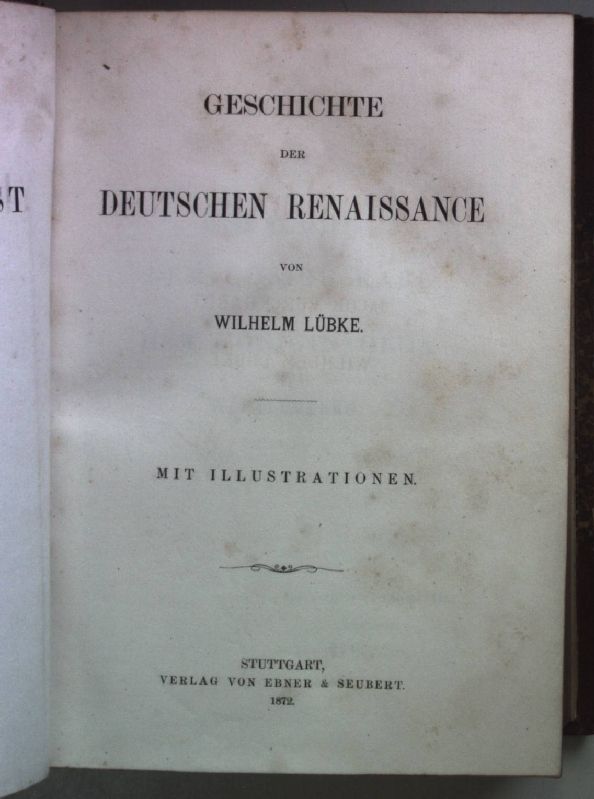 Geschichte der deutschen Renaissance