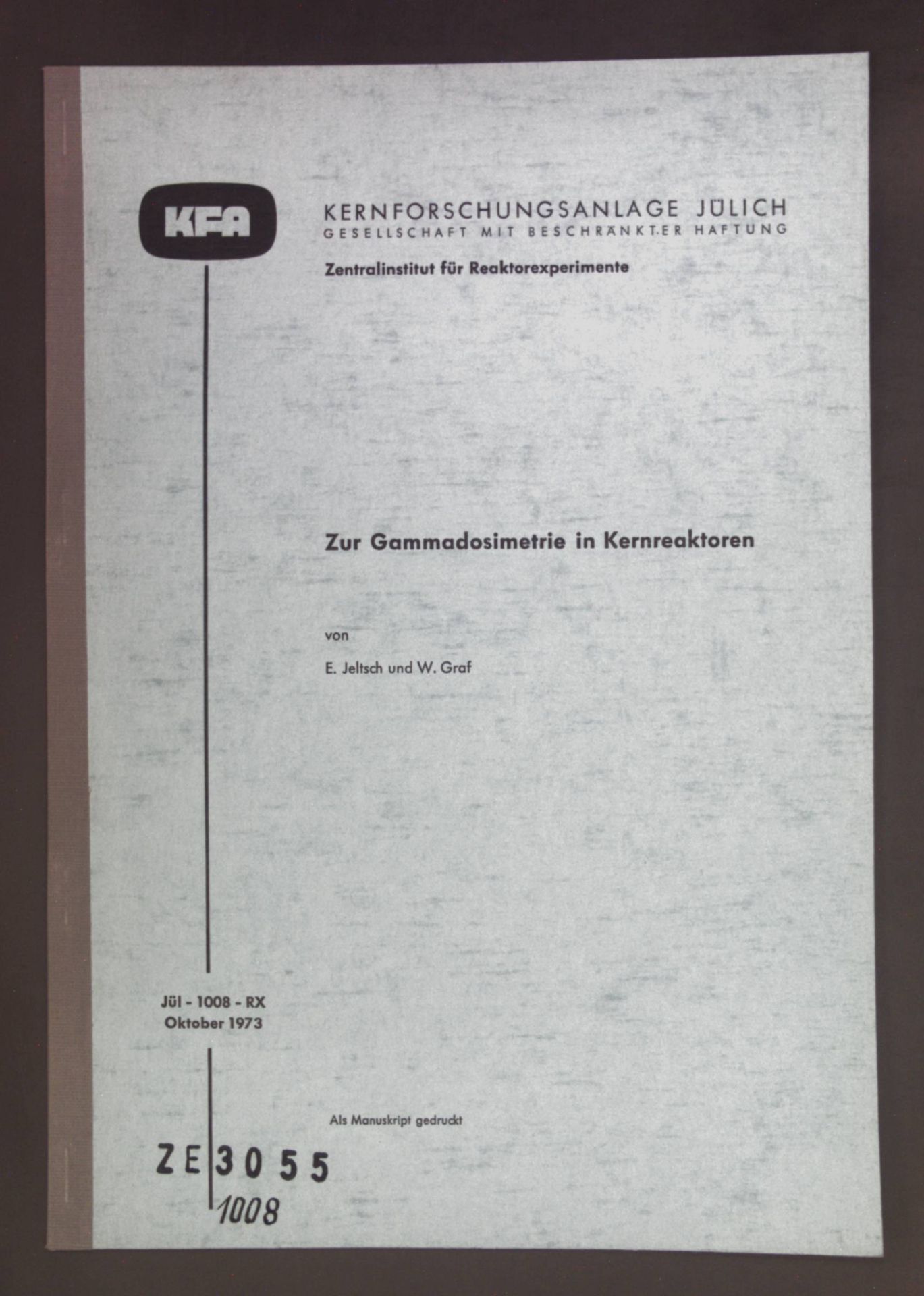 Zur Gammadosimetrie in Kernreaktoren