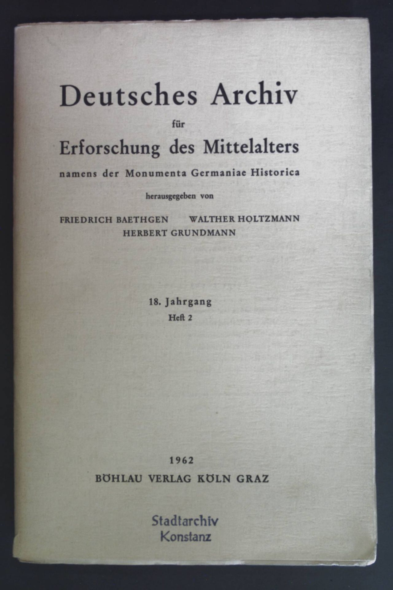 hans Eberhard mayer: die Politik der Könige von Hochburgund im Doubsgebiet - in: Deutsches Archiv für Erforschung des Mittelalters: 18. Jahrgang, Heft 2