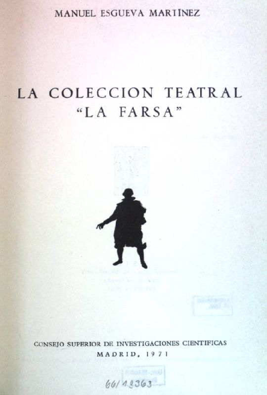 La coleccion teatral La farsa