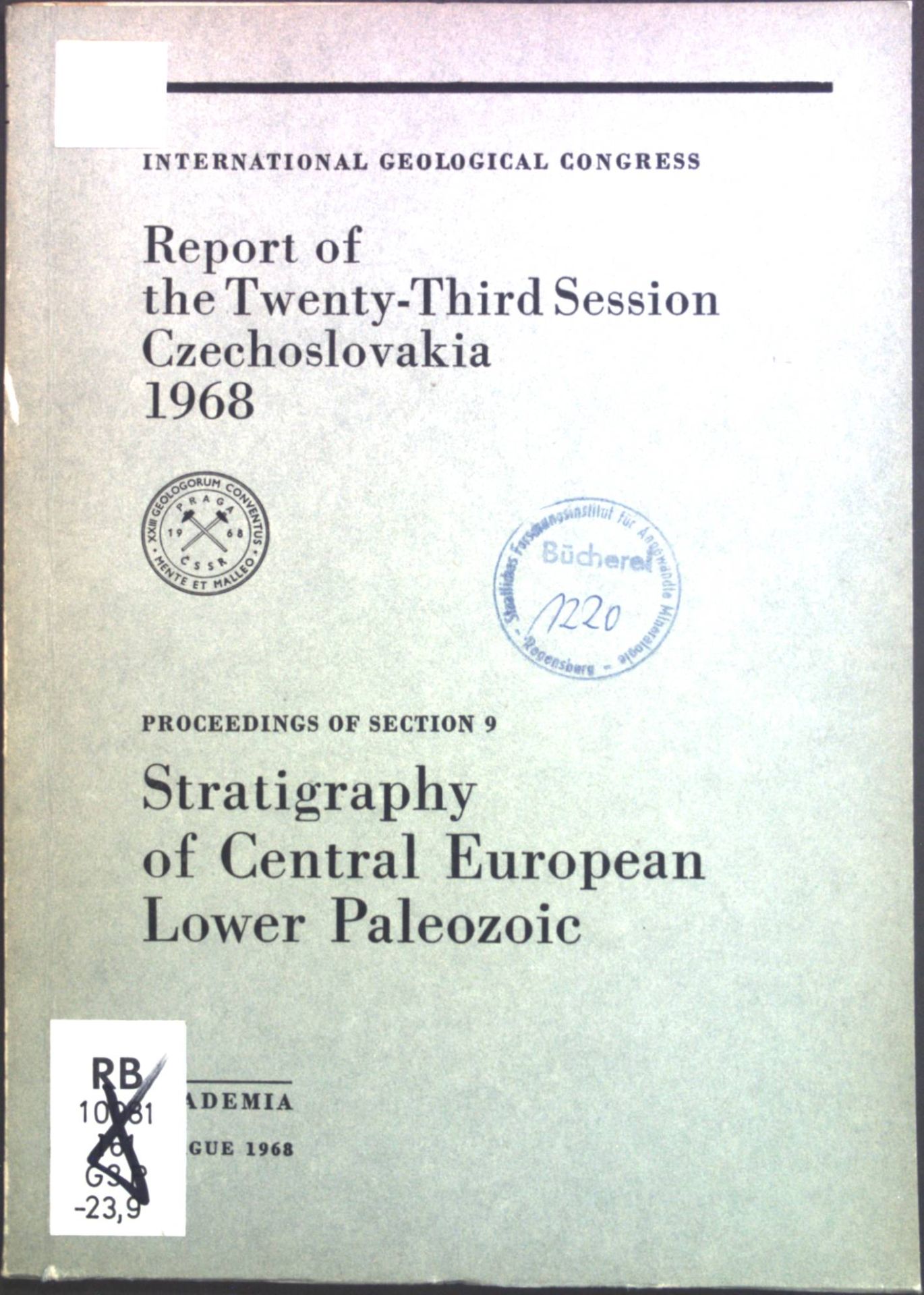 Stratigraphy of Central European lower paleozoic