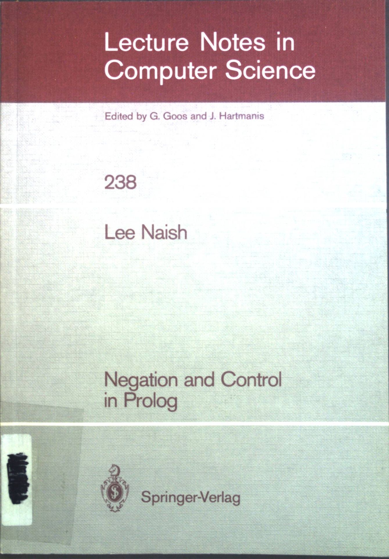 Negation and control in Prolog