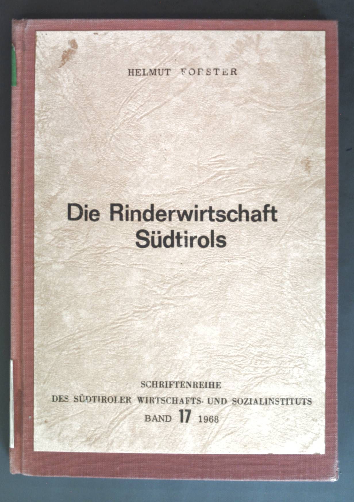 Die Rinderwirtschaft Südtirols
