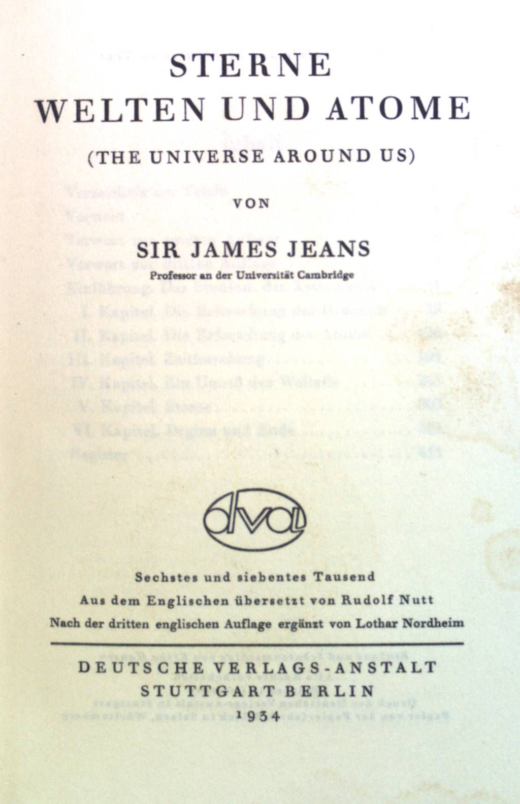 Sterne, Welten und Atome (The Universe around us)