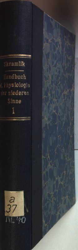 Handbuch der Physiologie der niederen Sinne: I.BAND: Die Physiologie des Geruchs- und Geschmackssinnes