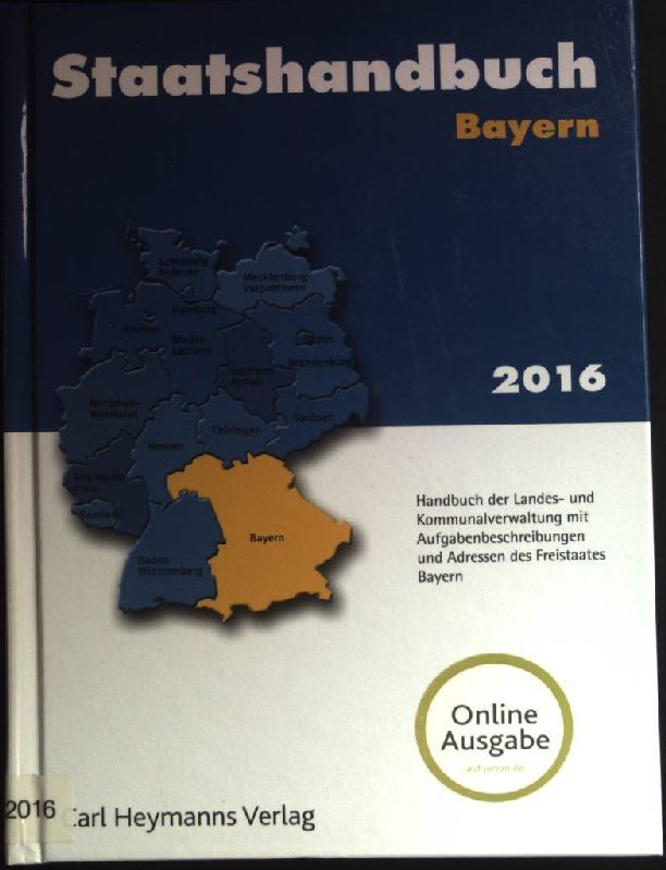 Staatshandbuch Bayern 2016