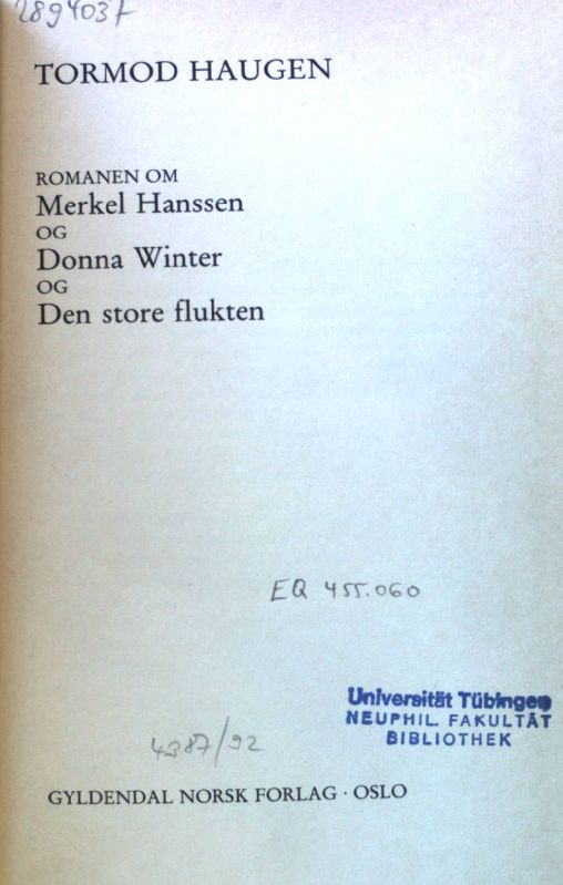 Romanen om Merkel Hanssen og Donna Winter og den store flukten